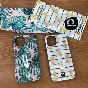 Gently used 12Pro loopy cases. Comes with bags.